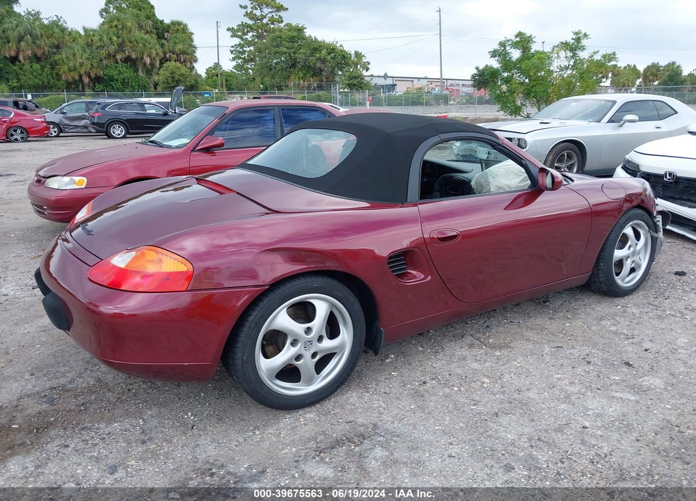 1997 PORSCHE BOXSTER VIN: WP0CA2984VS625785