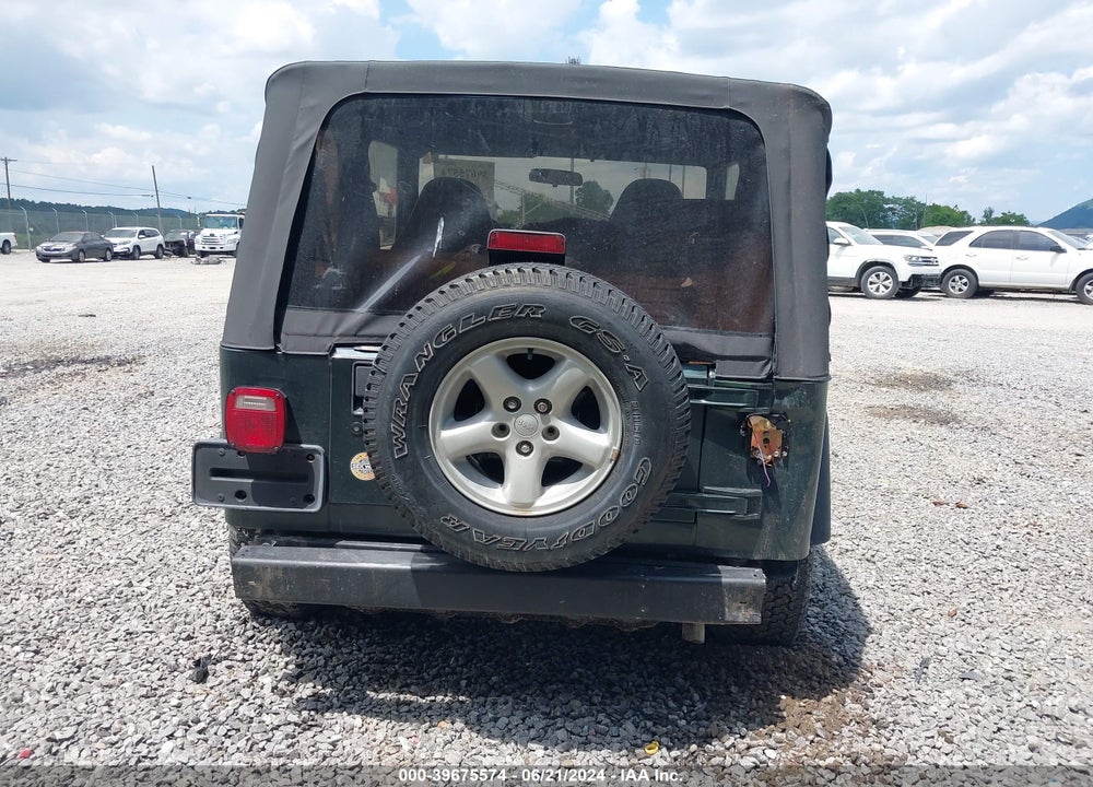 2002 JEEP WRANGLER X VIN: 1J4FA39S42P707653