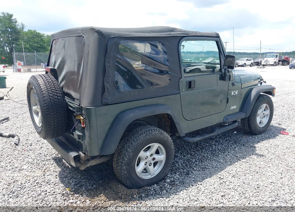 2002 JEEP WRANGLER X VIN: 1J4FA39S42P707653