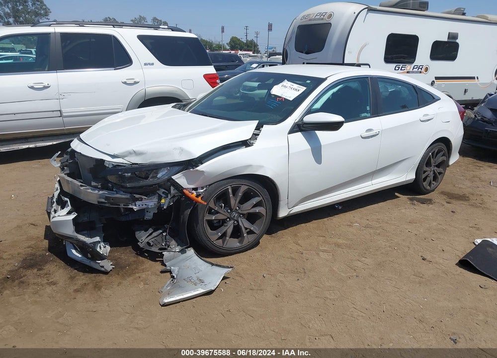 2019 HONDA CIVIC SPORT VIN: 2HGFC2F84KH539666