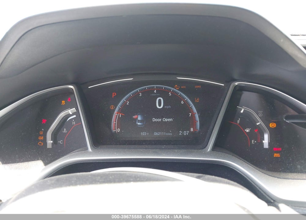2019 HONDA CIVIC SPORT VIN: 2HGFC2F84KH539666