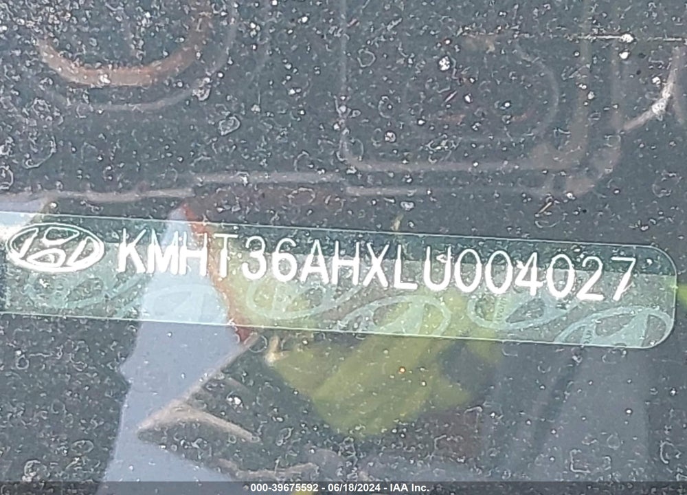 2020 HYUNDAI VELOSTER N VIN: KMHT36AHXLU004027