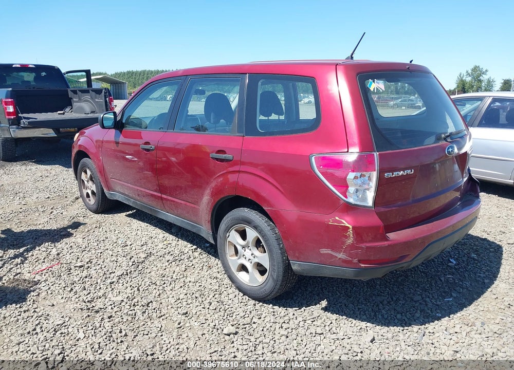 2009 SUBARU FORESTER 2.5X VIN: JF2SH61669H793943
