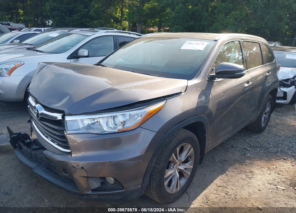 2015 TOYOTA HIGHLANDER XLE V6 VIN: 5TDJKRFH3FS195839