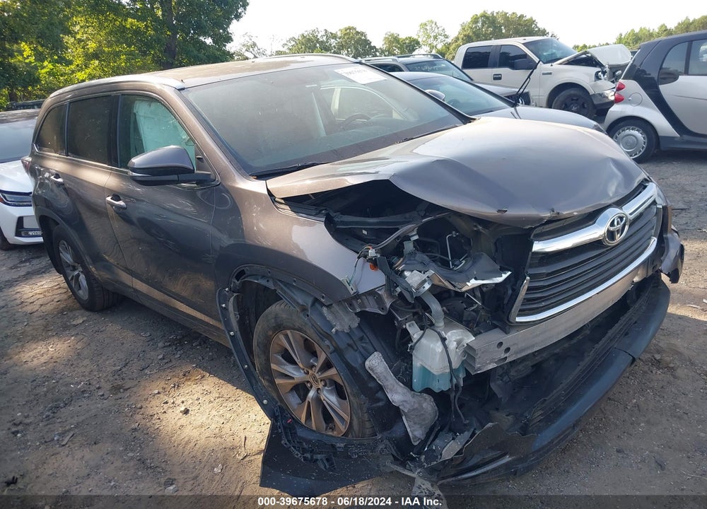 2015 TOYOTA HIGHLANDER XLE V6 VIN: 5TDJKRFH3FS195839