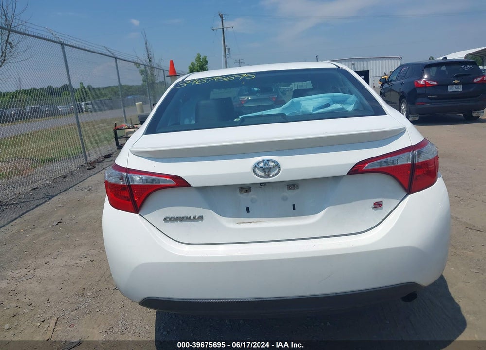2016 TOYOTA COROLLA S VIN: 5YFBURHE0GP476931