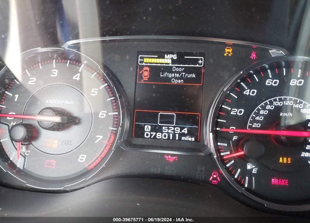 2018 SUBARU WRX VIN: JF1VA1A65J9807130