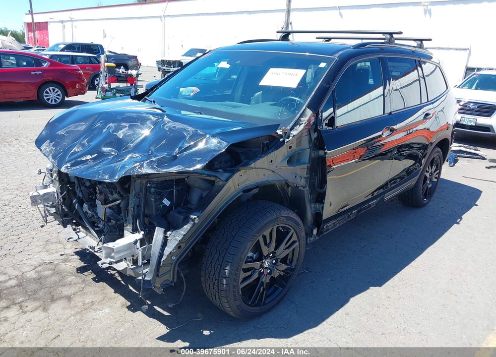 2020 HONDA PILOT AWD BLACK EDITION VIN: 5FNYF6H71LB059506