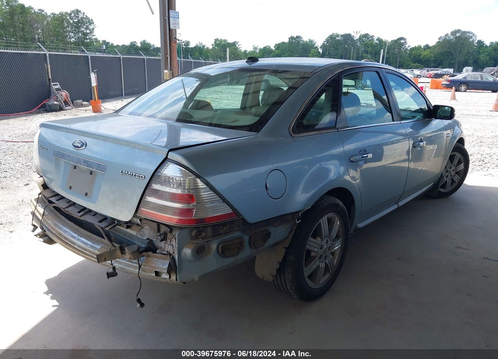 2008 FORD TAURUS LIMITED VIN: 1FAHP25W08G166938