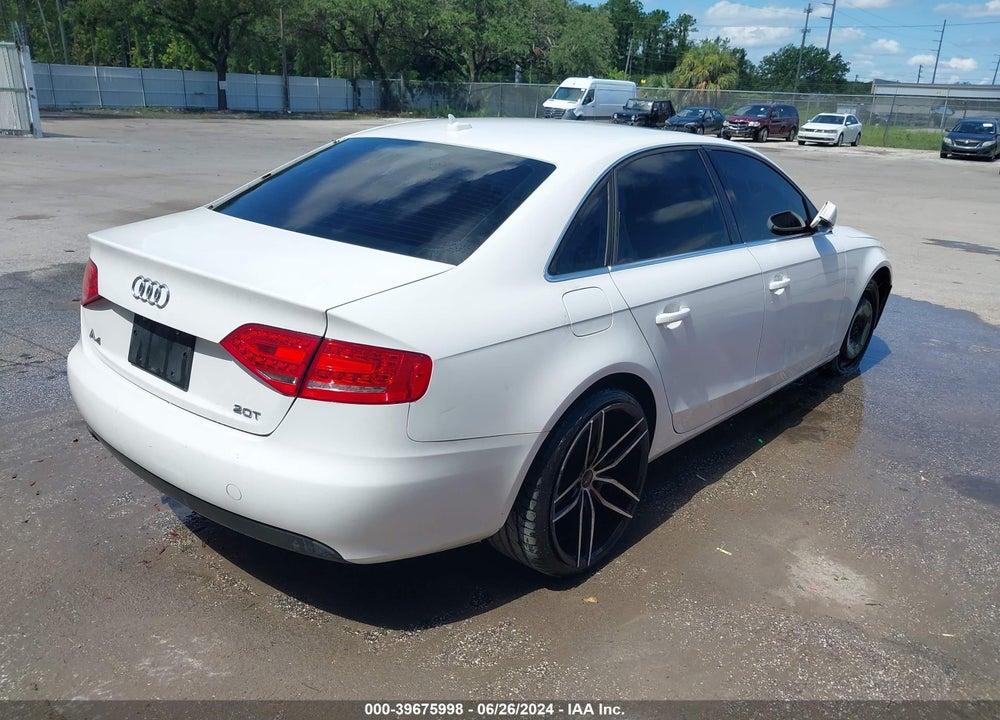 2011 AUDI A4 VIN: WAUEFAFL3BN034321