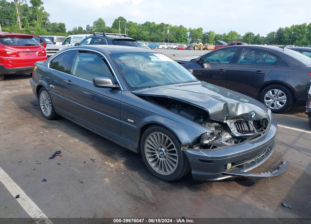 2003 BMW 325CI VIN: WBABN334X3PG62156