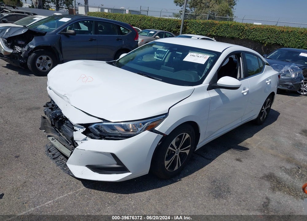 2022 NISSAN SENTRA SV XTRONIC CVT VIN: 3N1AB8CV6NY222319