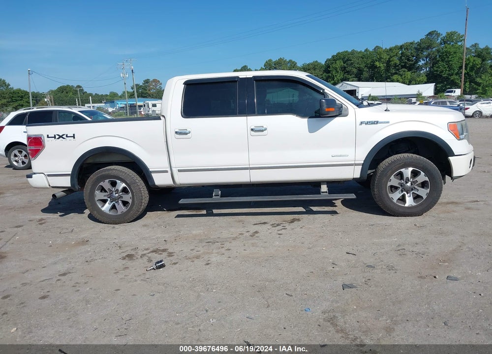 2012 FORD F-150 PLATINUM VIN: 1FTFW1ET9CFB92523