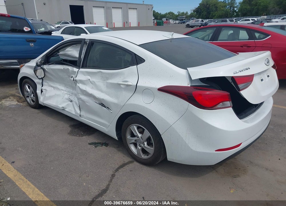2014 HYUNDAI ELANTRA VIN: 5NPDH4AEXEH522155