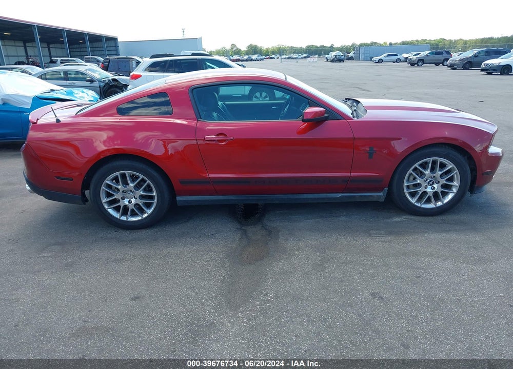 2012 FORD MUSTANG V6 PREMIUM VIN: 1ZVBP8AM7C5246472