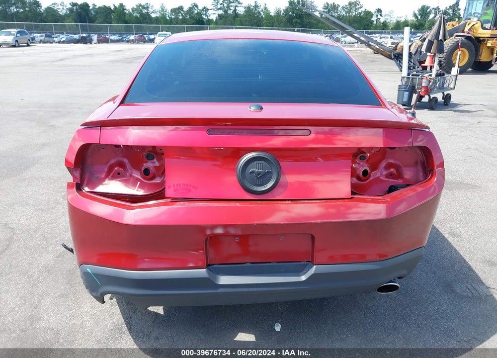 2012 FORD MUSTANG V6 PREMIUM VIN: 1ZVBP8AM7C5246472