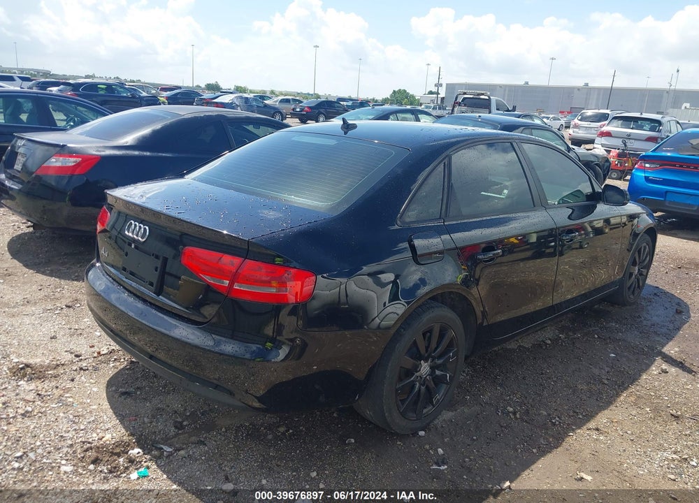 2014 AUDI A4 VIN: WAUAFAFL2EN031400