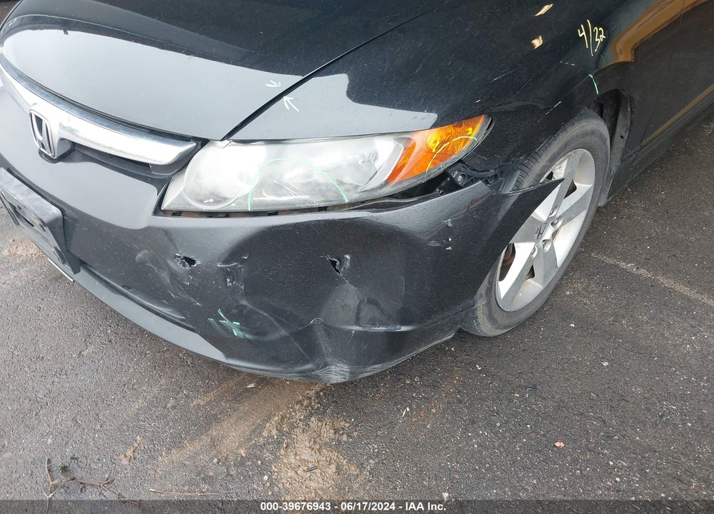 2008 HONDA CIVIC EX-L VIN: 2HGFA169X8H357276