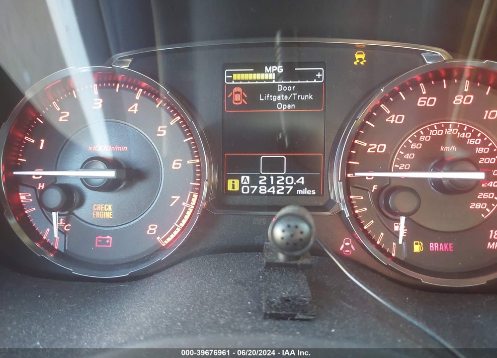2015 SUBARU WRX VIN: JF1VA1A6XF9835903