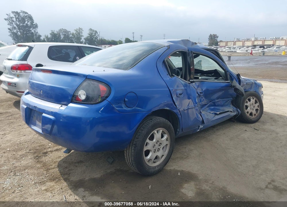2005 DODGE NEON SXT VIN: 1B3ES56C95D262597