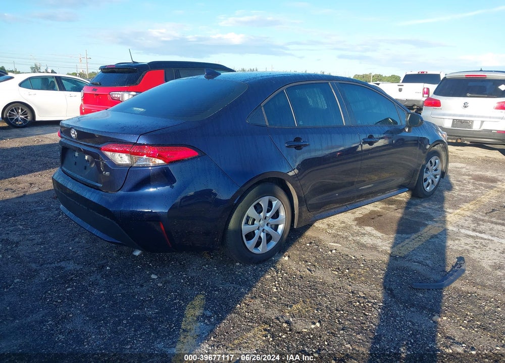 2022 TOYOTA COROLLA LE VIN: 5YFEPMAE6NP388318