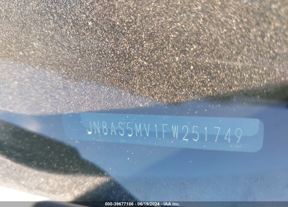 2015 NISSAN ROGUE SELECT S VIN: JN8AS5MV1FW251749