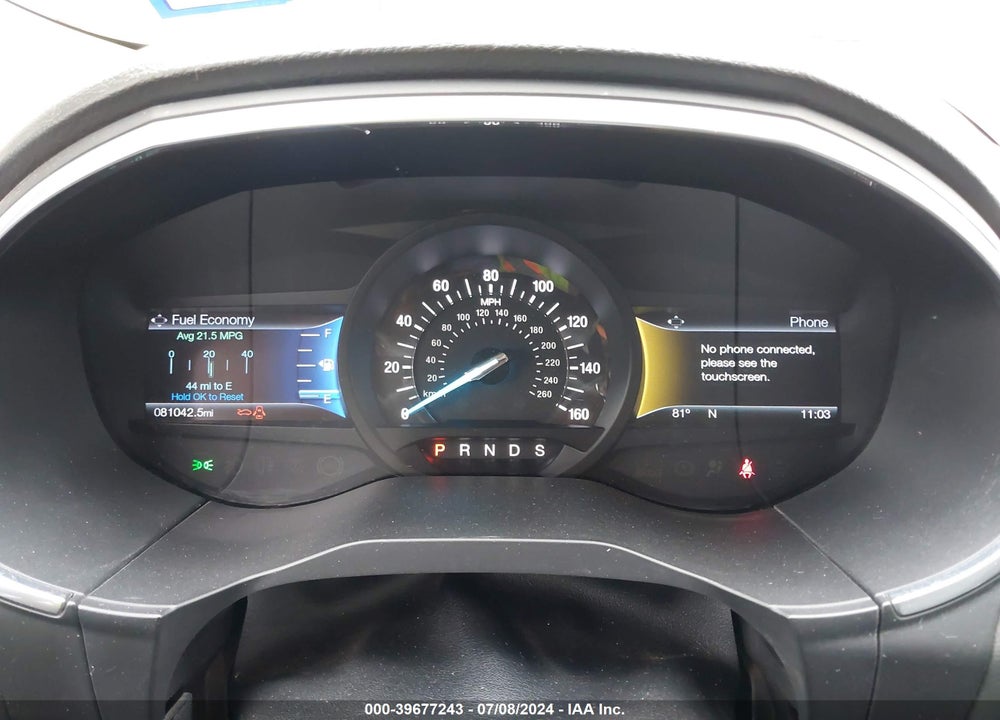 2016 FORD EDGE TITANIUM VIN: 2FMPK3K94GBB21821