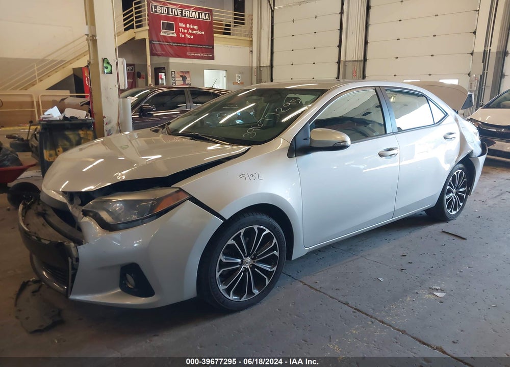 2014 TOYOTA COROLLA S PLUS VIN: 2T1BURHE5EC015575
