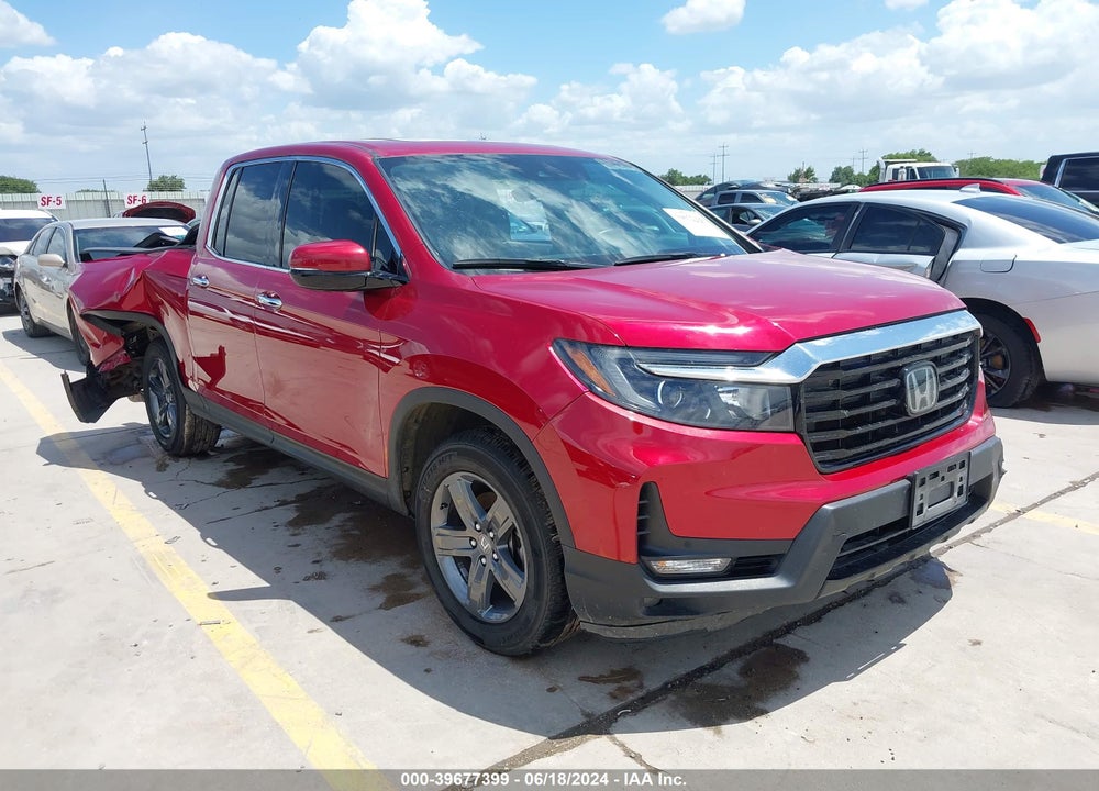 2022 HONDA RIDGELINE RTL-E VIN: 5FPYK3F73NB005180