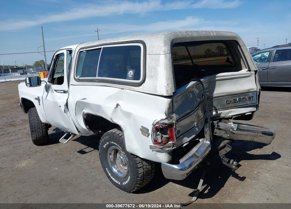 1985 CHEVROLET BLAZER K10 VIN: 1G8EK18C0FF179659