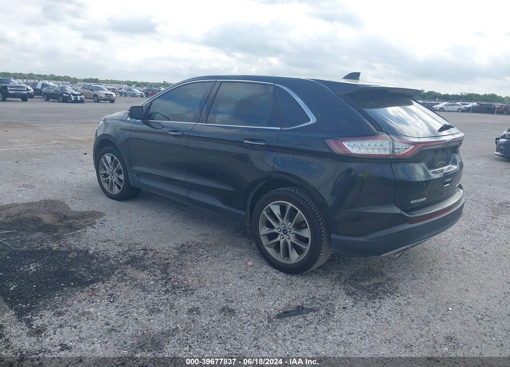 2015 FORD EDGE TITANIUM VIN: 2FMPK3K8XFBB60225