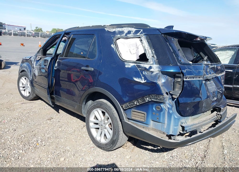 2017 FORD EXPLORER VIN: 1FM5K7B83HGE00337