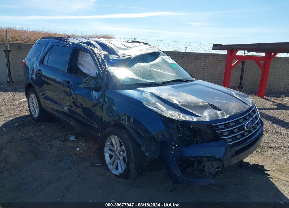 2017 FORD EXPLORER VIN: 1FM5K7B83HGE00337