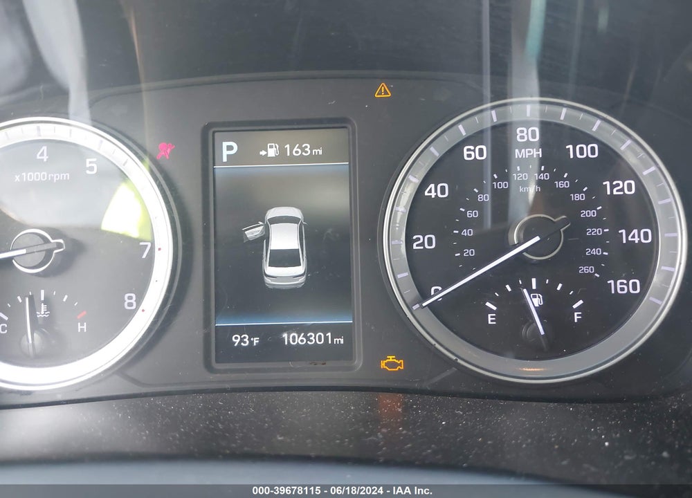 2019 HYUNDAI SONATA SEL VIN: 5NPE34AF6KH758423