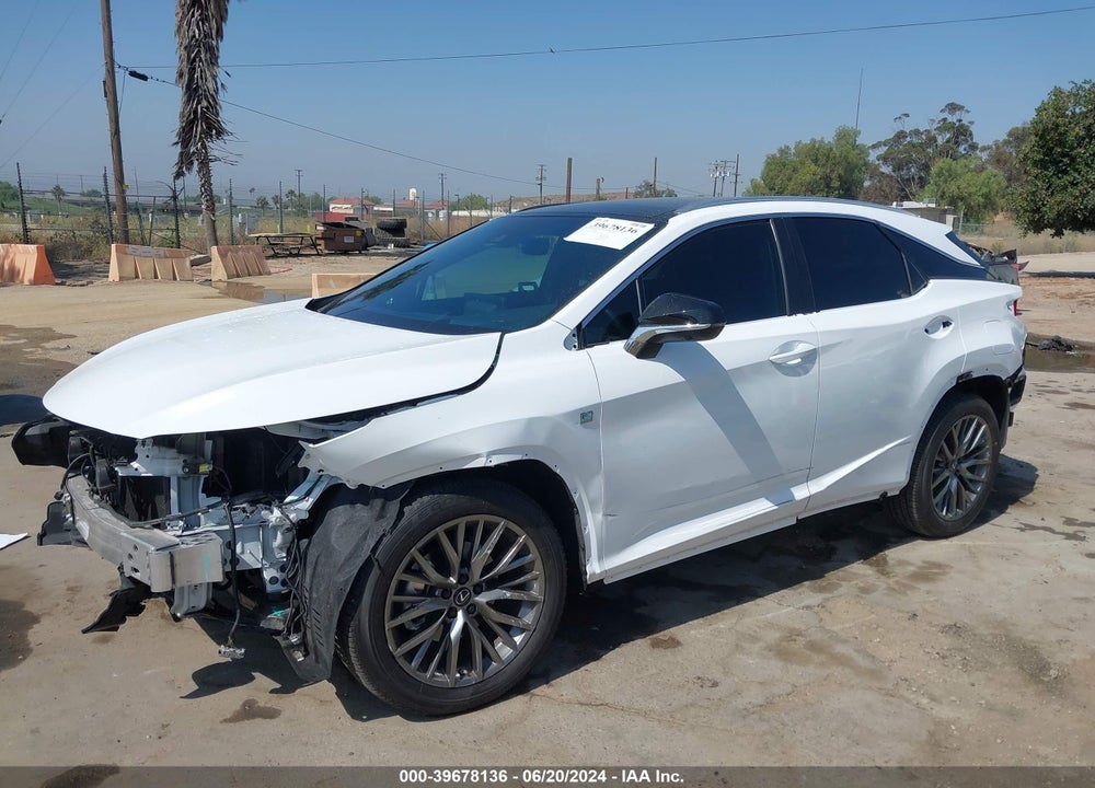 2022 LEXUS RX 350 F SPORT HANDLING VIN: 2T2YZMDA0NC324190