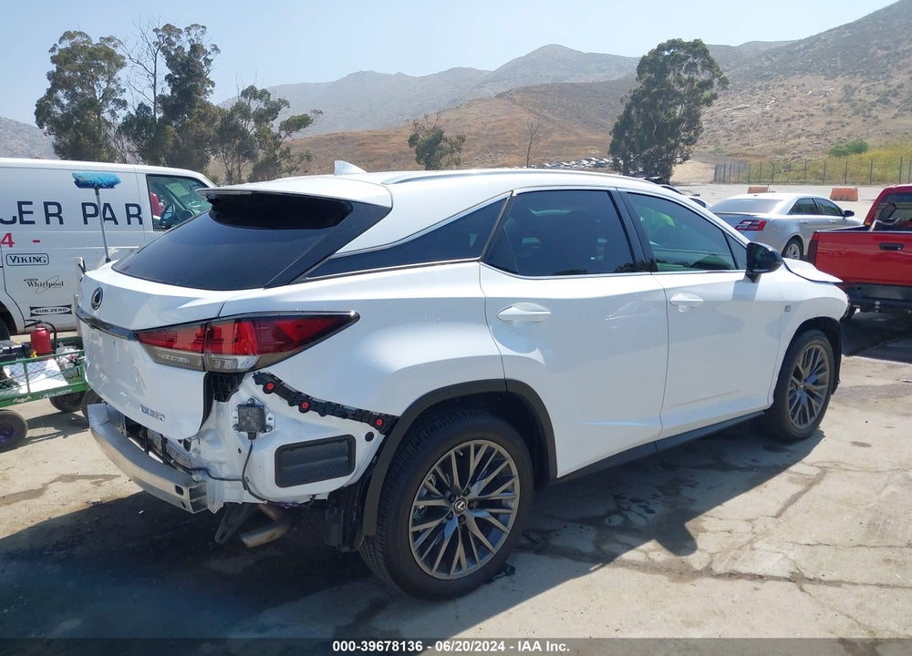 2022 LEXUS RX 350 F SPORT HANDLING VIN: 2T2YZMDA0NC324190