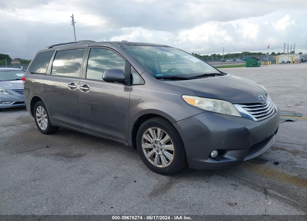 2012 TOYOTA SIENNA LIMITED V6 7 PASSENGER VIN: 5TDYK3DC4CS276282