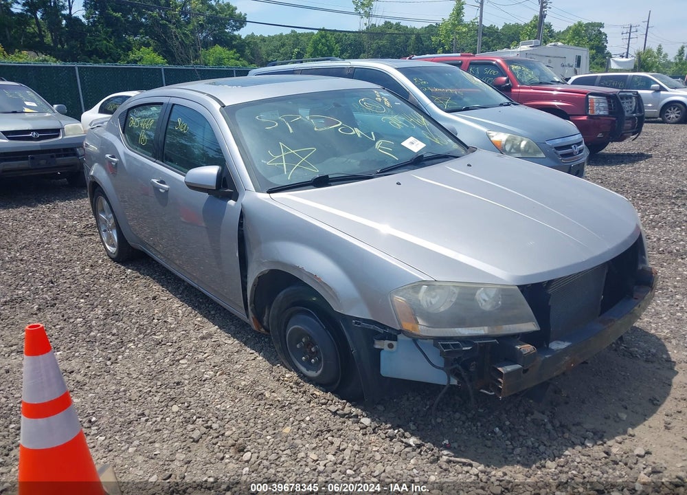 2013 DODGE AVENGER SXT VIN: 1C3CDZCG8DN520149