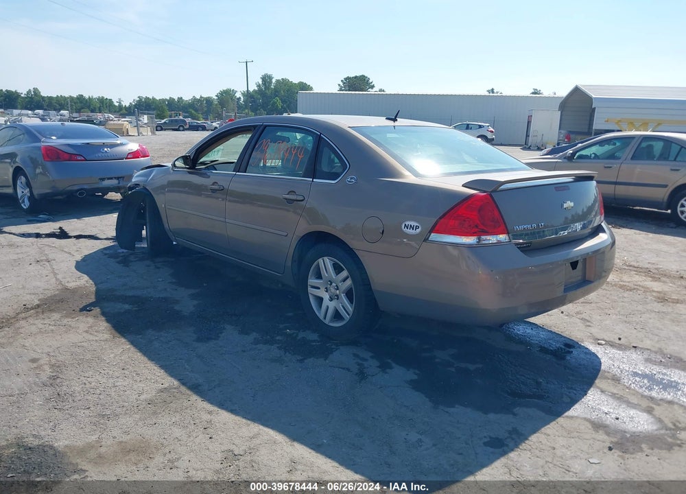 2007 CHEVROLET IMPALA LT VIN: 2G1WC58R379168919
