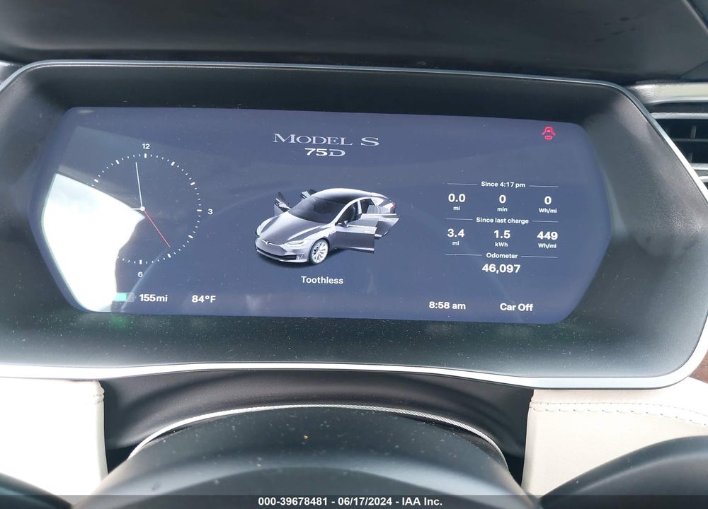 2018 TESLA MODEL S 100D/75D/P100D VIN: 5YJSA1E22JF249702