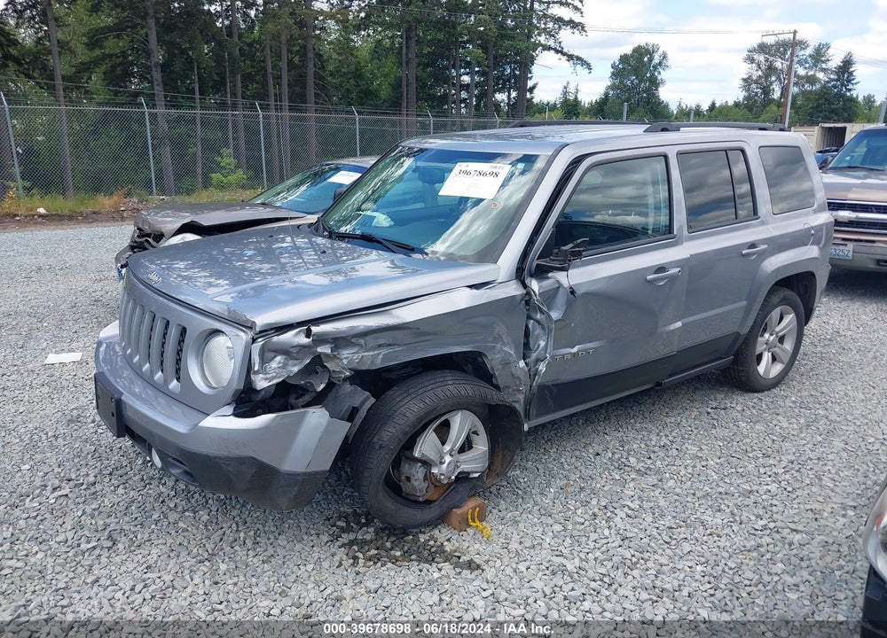 2016 JEEP PATRIOT LATITUDE VIN: 1C4NJRFB7GD722827