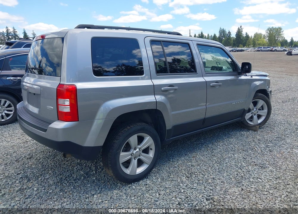 2016 JEEP PATRIOT LATITUDE VIN: 1C4NJRFB7GD722827