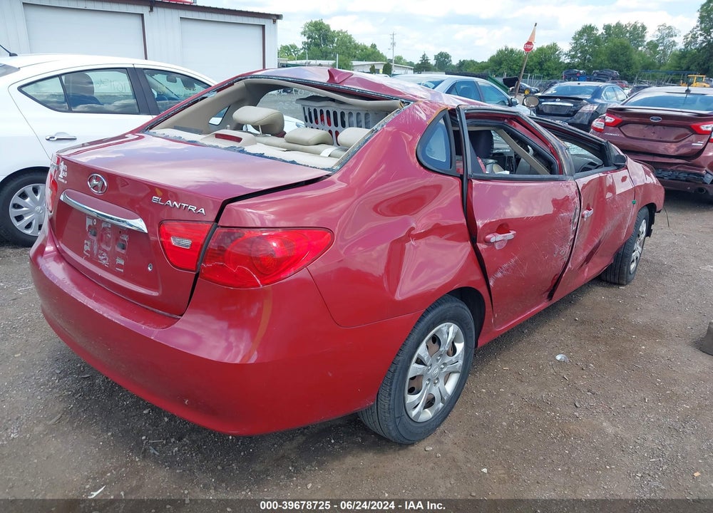 2010 HYUNDAI ELANTRA GLS VIN: KMHDU4AD1AU948024