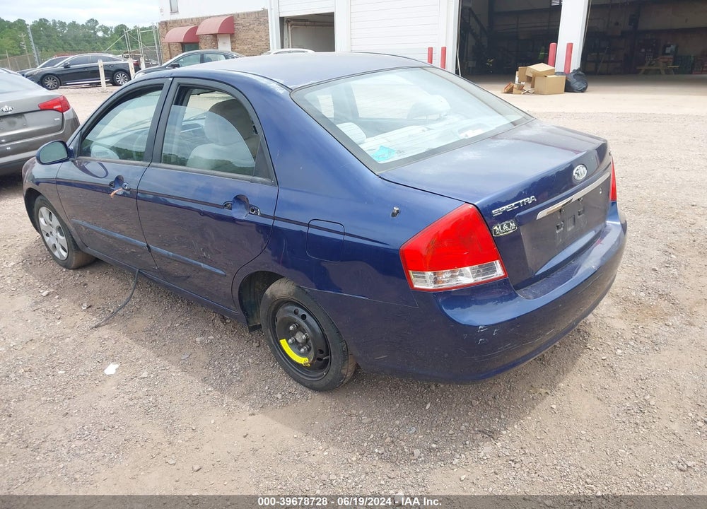 2009 KIA SPECTRA EX VIN: KNAFE221795633086
