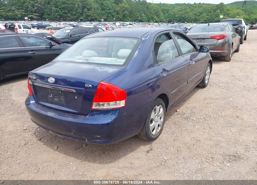 2009 KIA SPECTRA EX VIN: KNAFE221795633086