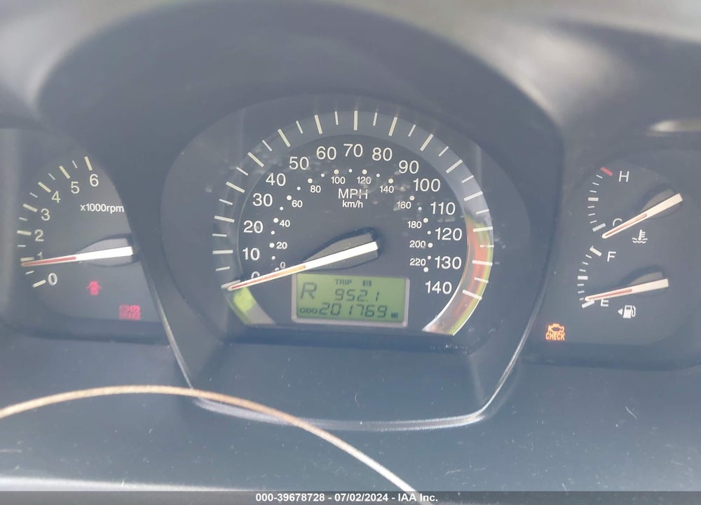 2009 KIA SPECTRA EX VIN: KNAFE221795633086