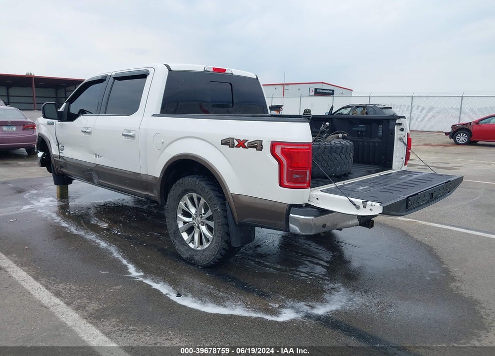 2015 FORD F-150 KING RANCH VIN: 1FTEW1EG9FFA28661