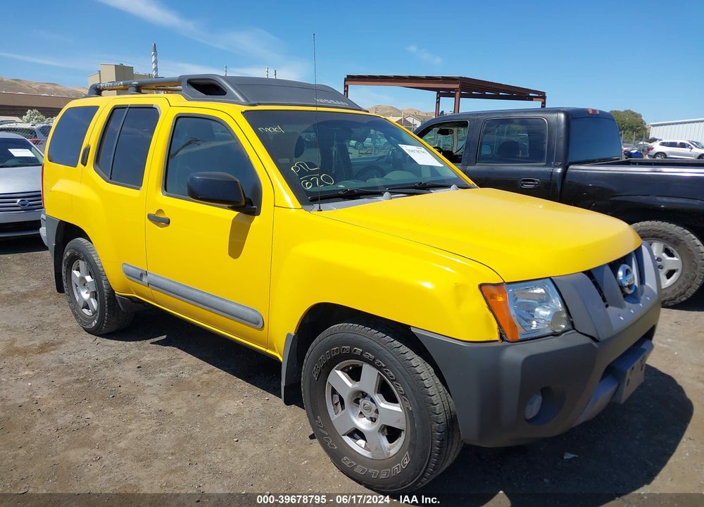 2006 NISSAN XTERRA S VIN: 5N1AN08U36C528986