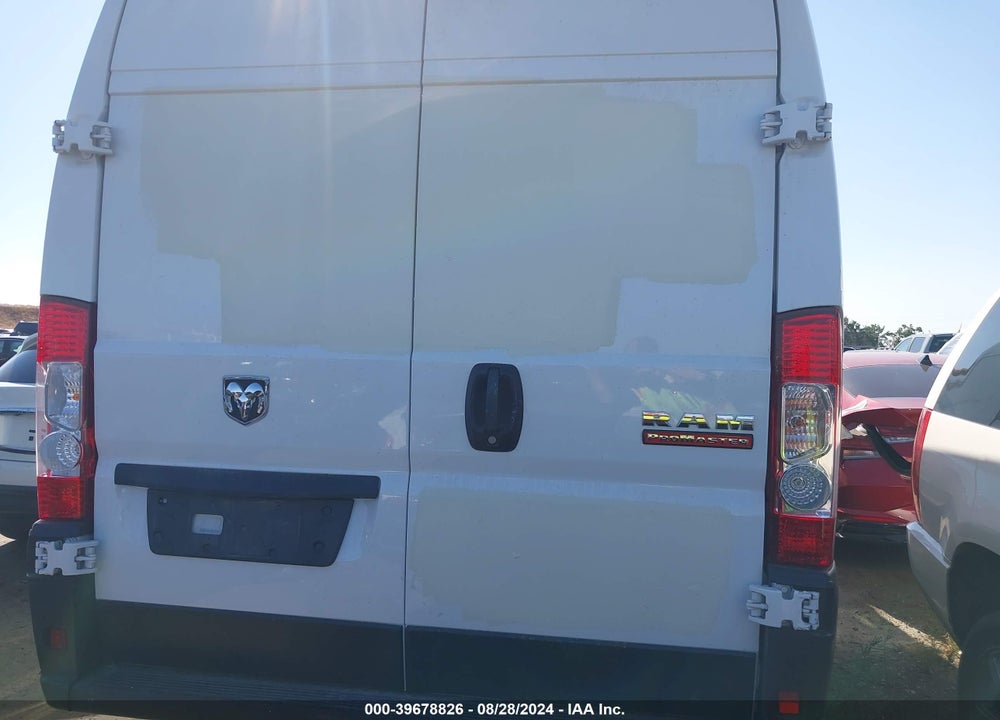 2021 RAM PROMASTER 2500 HIGH ROOF 159 WB VIN: 3C6LRVDG2ME555530