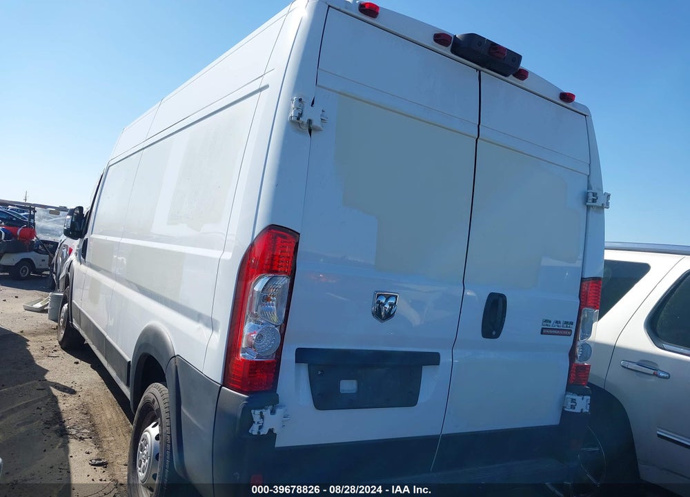 2021 RAM PROMASTER 2500 HIGH ROOF 159 WB VIN: 3C6LRVDG2ME555530